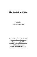 John Steinbeck on Writing by Tetsumaro Hayashi