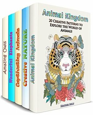 Animals for Stress-Relief Box Set (5 in 1): 180 Animal, Butterfly, Owls and Other Bird Designs to Meditate and Boost Your Imagination (Meditation & Relaxation) by Melinda Collins, Jane Stack, Johanna Brody, Heather Bells