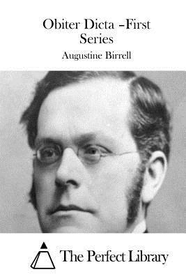 Obiter Dicta - First Series by Augustine Birrell
