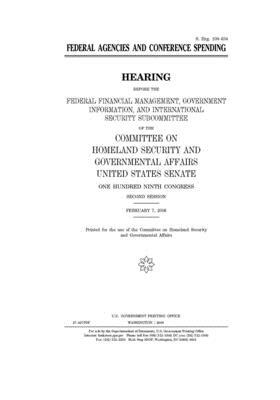 Federal agencies and conference spending by United States Congress, United States Senate, Committee on Homeland Security (senate)