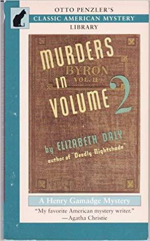 Murders in Volume 2: A Henry Gamadge Mystery by Elizabeth Daly