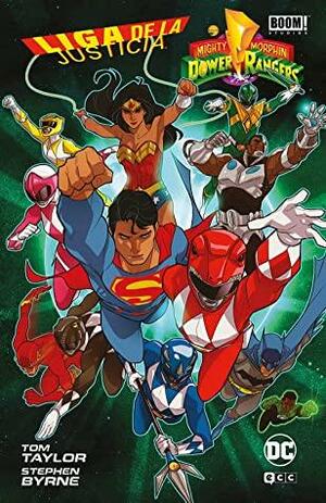 Liga de la Justicia/Power Rangers by Stephen Byrne, Tom Taylor