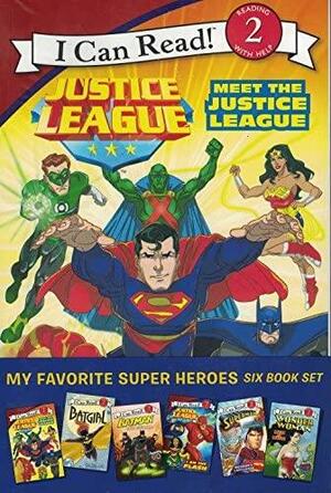 My Favorite Super Heroes 6 Book Set - Level 2 Reading with Help - Meet the Justice League, Batgirl, Batman: Dino Dilemma, I Am the Flash, Superman: Bizarro's Last Laugh, Wonder Woman: Maze of Magic by Lucy Rosen