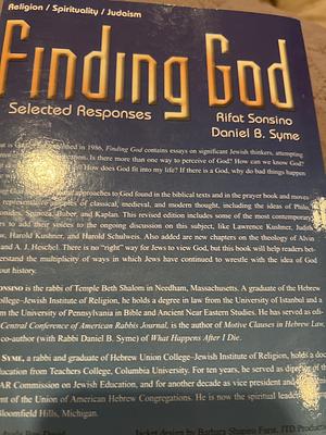 Finding God  by Daniel B Syme, Rifat Sonsino