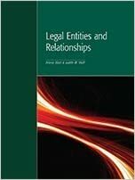 Legal Entities and Relationships by Arlene Blatt, Judith M. Wolf