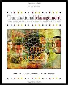 Transnational Management: Text and Cases by Julian Birkinshaw