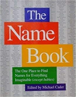 The Name Book: The One Place to Find Names for Everything Imaginable (Except Babies) by Michael Cader