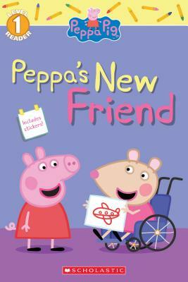 Peppa's New Friend (Peppa Pig Level 1 Reader with Stickers) by 