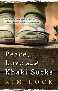 Peace, Love and Khaki Socks by Kim Lock