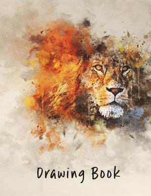 Drawing Book: Lion 8.5x11 by Marian Blake