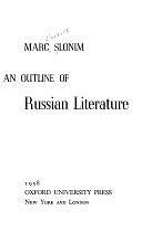 Outline of Russian Literature by Marc Slonim, Marc Slonim