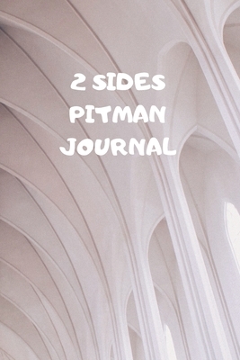 2 Sides: 90 Pages of 6 X 9 Inch Bound Pitman College Ruled Half and Half Vertical Separation White Pages by Journal Man, Larry Sparks