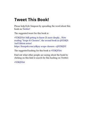 You Don't Know JS Yet: Scope & Closures by Kyle Simpson