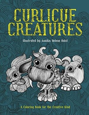 Curlicue Creatures: A Coloring Book for the Creative Kind Printable Coloring Pages by Annika Helene Holst, Gutter Margin, Evy Zen