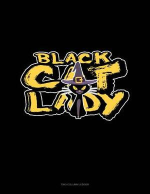 Black Cat Lady: Two Column Ledger by 