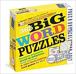 Big Word Puzzles Colour Page-A-Day Calendar 2017 by David L. Hoyt, Anonymous