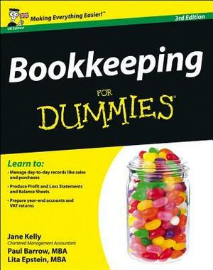 Bookkeeping for Dummies by Jane Kelly, Paul Barrow, Lita Epstein