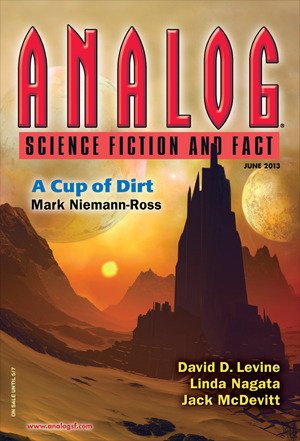 Analog Science Fiction and Fact, June 2013 by Linda Nagata, K.S. Patterson, Jack McDevitt, David D. Levine, M.L. Clark, Mark Niemann-Ross, Edward M. Lerner, Trevor Quachri