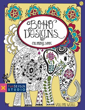 Boho Designs Coloring Book by Valori Wells